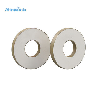 Yellow Piezoelectric Ceramic Ring Shape Used For Ultrasonic Welding Converter