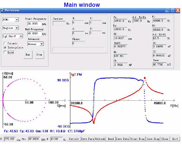 HS520A 1Khz - 500Khz Measurement Instruments Horn Analyzer For Testing Parameters
