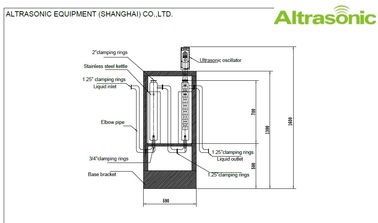 1000 L / Hr Ultrasonic Sonochemistry Ultrasound Sonochemical For Biodiesel Production