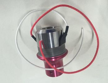 Dukane 41D28 wires connected Ultrasonic Welding Transducer red metal body