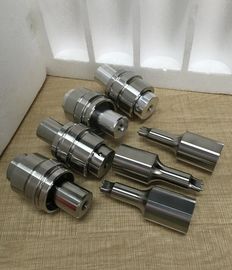 Double Tips Ultrasonic Welding Transducer , Ultrasonic Welding Horn For Spot Welder