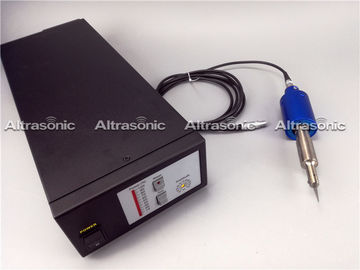 Black Ultrasonic Cutting Machine For Themoplastic Triming Installed On Machine Or Lines