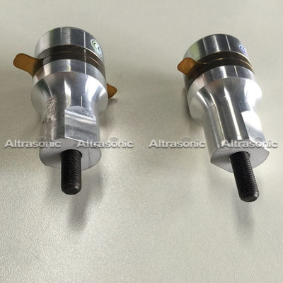 35Khz Ultrasonic Welding Transducer , 2 Ceramics Spot Welder Sewing Machine