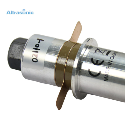 Double Ceramics Ultrasonic Welding Converter 25Khz Waterproof